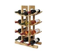 Relaxdays Bamboo 12-bottle wine rack