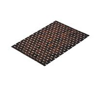 Bamboo Wood Bathmat With Anti-Slip Backing - Comfortable Massaging Wooden Link Bath Or Shower Mat - W70 X D50Cm, Hazel Finish