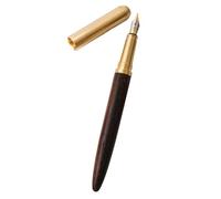 Bamboo Wood Fountain Pen with Ergonomic Grip Polished Steel Nib Ideal for Any Writing Calligraphy Fashionable Leather Gift Box Best Pen Gift Set for Men Women Professional Executive Office Nice Pen