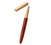 Bamboo Wood Fountain Pen with Ergonomic Grip Polished Steel Nib Ideal for Any Writing Calligraphy Fashionable Leather Gift Box Best Pen Gift Set for Men Women Professional Executive Office Nice Pen