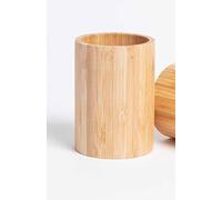 Bamboo Wood Pen Pencil Holder Pot 1 Pc Dekstop Stationery Organiser Caddy Box for Desk Table Toothbrush Single Storage Makeup Brush Storage Office School Supplies