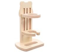 Bamboo Wood Water Bottle Holder for Hamsters in Cage Decorative Stand | Leak Proof, Easy Install, Monitor Fluid Intake, Phyllostachys Pubescens