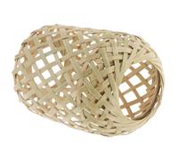 Bamboo Woven Lamp Cover Rustic Style for Pendant Light | Easy Installation, Decorative Accent, for Wedding Decor and Entryway Lighting, Natural Bamboo Look
