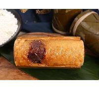 Bamboo wrapped Sweet Rice Dumpling,Red Bean Paste Date Honey zongzi,Chinese Traditional Snack Gift pack,Dragon Boat Festival Dessert,Healthful Nutritious Breakfast (Osmanthus honey date,2pack)