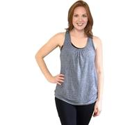 Bamboobies Nursing Tank Top | Extra Large | Graphite | Maternity Clothes for Breastfeeding | Size XL