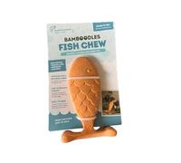 Bamboodles Fish Dog Chew Toy - Salmon - Medium