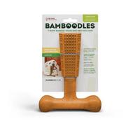 Bamboodles Dog Chew Toy T-Bone – Peanut Butter Flavour, Durable Long-Lasting – Large (7")