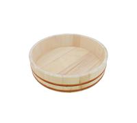 BambooMN 14.2" Hangiri Oke Sushi Rice Cooling Bowl/Tub, 1 Piece - Extra Large