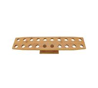 BambooMN 22 Inch Natural Bamboo Oblong Food Cone Display Tamaki Stand for Restaurants, Catered Events, Party or Buffets, Holds up to 20 Cones - 3 Pieces