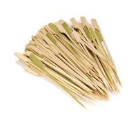 BambooMN 3.9" Bamboo Paddle Cocktail Fruit Sandwich Food Picks Skewers for Catered Events, Holiday's, Restaurants or Buffets Party Supplies, 300 Pieces