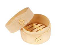 BambooMN 3 Inch Mini Bamboo Dim Sum Dumpling Steamer Basket for Dessert Party Favors Wedding Birthday Home Decorations Supplies, BambooMN 30 Pieces