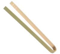 BambooMN 6.3" (16cm) Mini Bamboo Disposable Tongs - Toast Tongs - 10 pcs