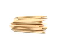 BambooMN 8.5" Long 6mm Thick Bamboo Semi Point Candy Apple, Corn Dog, Multipurpose Food Skewer, 100 Pieces