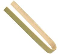 BambooMN Brand - 3.9" (10cm) Mini Bamboo Disposable Tongs - Toast Tongs - 20 pcs
