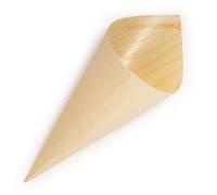 BambooMN Brand - 5.1" Tall x 2" Diameter Disposable Wood Cones - 1000 Pieces