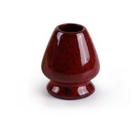 BambooMN Brand - Matcha Tea Whisk Holder - Deep Red with Black