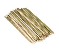 BambooMN Brand - Premium Flat Style Bamboo Wood BBQ Kebab Meat and Fruit Food Skewers, 8.3" - 300 pcs
