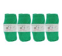 BambooMN Brand Soft Touch Yarns - Solids 4X 50g Regular Balls - Acrylic - Vine Green by BambooMN
