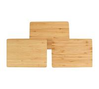 BambooMN Bulk Wholesale Premium Bamboo Cheese, Serving & Cutting Board - Small - 7.9" x 5.5" x 0.4" - 10 pcs