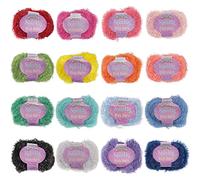 BambooMN JubileeYarn Sparkle Dish Scrubby Yarn - Worsted Weight - 4 Skeins of 50g/Skein - Variety Package