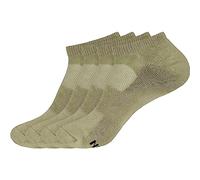 BambooMN Men and Women's Rayon from Bamboo Low Cut Ankle Socks for Sports, Work and Everyday Wear - 4 Pairs - Unisex Sizing - 08 Olive Green