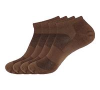 BambooMN Men and Women's Rayon from Bamboo Low Cut Ankle Socks for Sports, Work and Everyday Wear - 4 Pairs - Unisex Sizing, 07 Brown, Medium