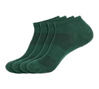BambooMN Men and Women's Rayon from Bamboo Low Cut Ankle Socks for Sports, Work and Everyday Wear - 4 Pairs - Unisex Sizing, 15 Pine, M