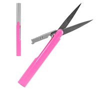 BambooMN Penblade Portable Pen-Style Pocket Seam Ripper Travel Scissors - Pink - 1 Pair