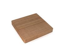 BambooMN Premium Bamboo End Grain Kitchen Cutting Board - 7" x 7" x 1" - 1 Piece