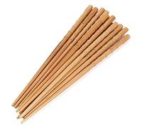 BambooMN Premium Reusable Japanese Bamboo Chopsticks, Knobby 9 inch - 12 Pairs