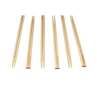 BambooMN Premium Reusable Japanese Bamboo Chopsticks, Red Dot End 10 inch - 12 Pairs
