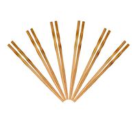 BambooMN Premium Reusable Japanese Bamboo Chopsticks, Twisted 9 inch - 36 Pairs