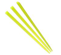 BambooMN - Triangular Prism Plastic Food Cocktail Pick 3.5" (9cm) - 300pcs - Lime Green