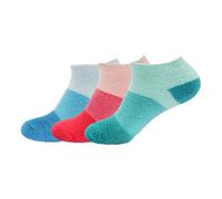 BambooMN Women's Small Super Aloe Infused Fuzzy Nylon Socks - Assortment A - Small (UK Size 2-7)