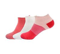 BambooMN Women's Small Super Aloe Infused Fuzzy Nylon Socks - Assortment C - Small (UK Size 2-7)