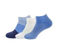 BambooMN Women's Small Super Aloe Infused Fuzzy Nylon Socks - Assortment J - X-Large (UK Size 7-11)
