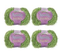 BambooMN Worsted Weight Yarn - 50g/Skein - 103 Lime Green - 4 Skeins