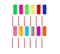 Bamboopack 12PCS Dance Ribbons Multicolor Artistic Streamer Rhythmic Gymnastics Ribbon Stick Dance Streamer with Baton Twirling Stick for Gym Training Talent Show Dance Performance Baton