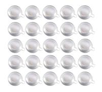 Bamboopack 25PCS Clear Plastic Toys Squeakers Doll Inner Accsssories Repair Fix Dog Pet Baby Toys Noise Maker Insert Replacement Whistle Chew Squeakers (35mm)