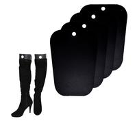 Bamboopack 2Pairs Plastic Boot Shapers Form Inserts, Tall Boot Supports | Prevent Boot Creasing, Maintain Boot Shape, Avoid Bending, Easy Installation, Reusable Boot Stand Inserts for Home,Black