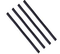 Bamboopack 4PCS Silicone Oven Rack Shields, Black Heat Resistant Oven Shelf Edge Guards, Anti-Burn Protective Covers for Oven Baking Safety Protection