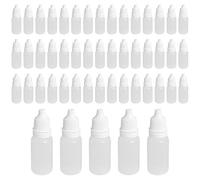 Bamboopack 50PCS 15ml/1oz Empty Clear Plastic Squeezable Dropper Bottles Refillable Eye Liquid Dropper Containers for Essential Oils