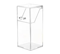 Bamboopack Makeup Brush Holder Organiser Dustproof Makeup Storage Box Thick Acrylic Makeup Brush Case Jewellery Storage Box with Lid for Dresser Tables and Vanity