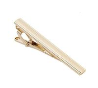 Bamboopack Men's Tie Clip Classic Tie Bar Necktie Bar Pinch Clip Busincess Tie Bar Tie Accessories for Business Wedding Gift (Gold)