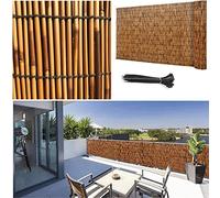 BambooRoll Outdoor Garden Fencing Panels 2-5.7ft Tall Ideal for Patio Pool Plant Protection Natural Bamboo Fence for Courtyard and Yard