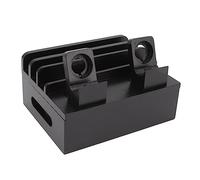 Bamboos Charging Station Organizer, Multiple Devices with 5 Port Charging Station Rack for Smartphones Tablets Laptops Watches with Cable Box (Black)