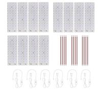 BambooSegD 12PCS Lithophane LED Backlight Board Kit KC009 KC010 for Bambu Lab H2C/X1/P2S/A1 LED Light Board Backlights Makerworld Model Parts USB 3D Print Accessory Photo Model DIY Light Box