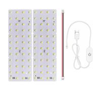 BambooSegD 2PCS Lithophane LED Backlight Board Kit KC009 KC010 for Bambu Lab H2C/X1/P2S/A1 LED Light Board Backlights Makerworld Model Parts USB 3D Print Accessory Photo Model DIY Light Box