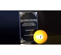 Bamboozlers Vol. 1 by Diamond Jim Tyler - Pocket-Sized Magic Book of 75 Bar Bets, Brain Teasers & Comedy Tricks (Black Faux Leather, 128 Pages)