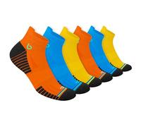 BAMBOS Bamboo Socks Men 6-11 Running Trainer Sports Ankle Socks Women 4-7, Pack of 6 (Size UK 5-8, Multicoloured)